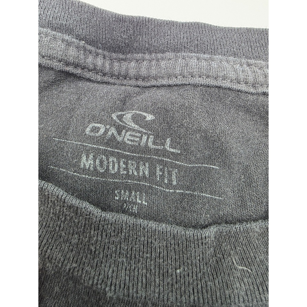 ONeill Black Skull Wave Graphic T Shirt Modern Fit Mens Small - Picture 6 of 13